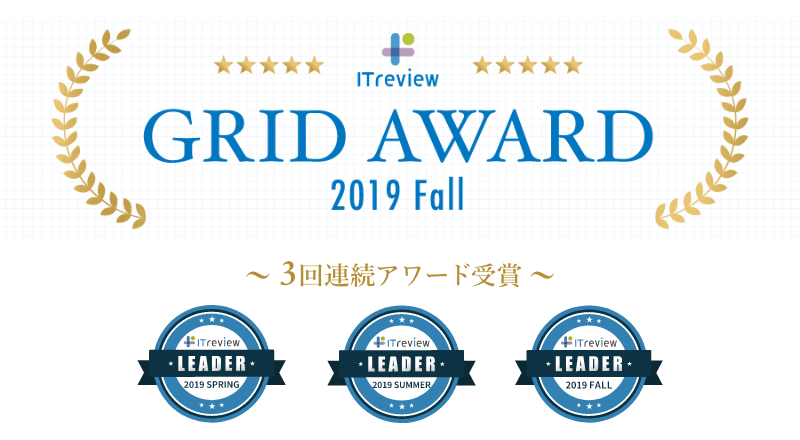 【3回連続受賞】shutto翻訳がユーザーの満足度と認知度の高さで3回目のアワードを受賞！～「ITreview Grid Award 2019 Fall」WEBサイト翻訳カテゴリ